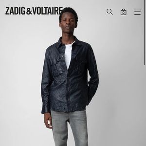 Brand new original lamb leather shirt
